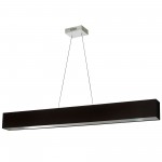 30W Horizontal Polished Chrome Pendant w/ Black/Silver Shade, AUB-S5130HP-PC-697