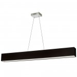 Aubrey 30W Horizontal Polished Chrome Pendant w/ Black Shade, AUB-S5130HP-PC-797