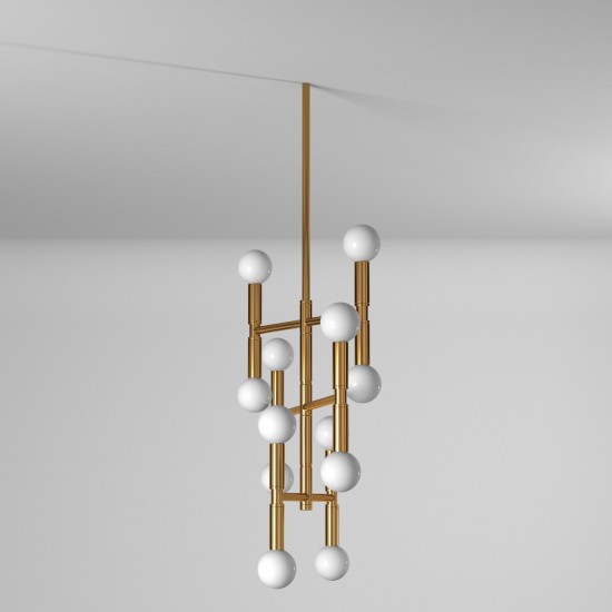 Ava 12 Light Chandelier, Vintage Bronze Finish, AVA-2012C-VB