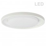 30W Flush Mount Matte White with White Acrylic Diffuser