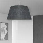 1 Light Brynn Large Pendant, Black/Clear Shade, Polished Chrome