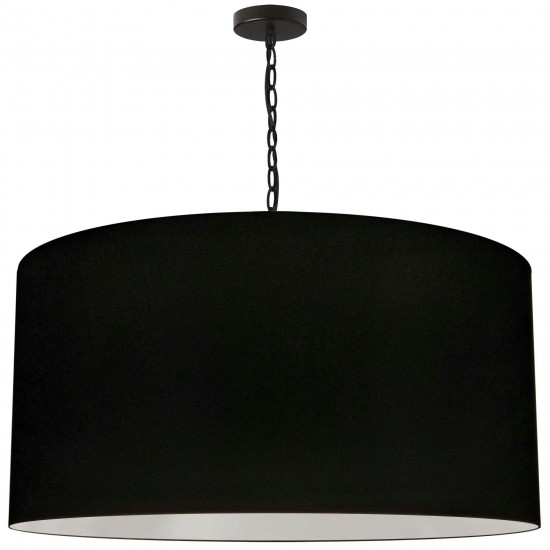 1 Light X-Large Braxton Black Pendant w/ Black Shade