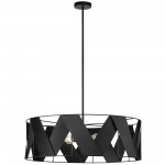 Cardano 4 Light Incandescent Chandelier, Matte Black, CDO1-304C-MB-BK