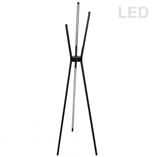 30W LED Floor Lamp, Black Finish