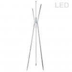 30W LED Floor Lamp, Polished Chrome Finish