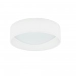 LED Flush Mount, Satin Chrome Finish, Eggshell Shade, CFLD-1114-198F