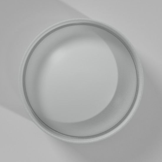 LED Flush Mount, Satin Chrome Finish, White Shade, CFLD-1114-2400