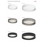 LED Flush Mount, Satin Chrome Finish, White Shade, CFLD-1114-2400