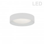 11" Light Flush Mount Fixture White Shade