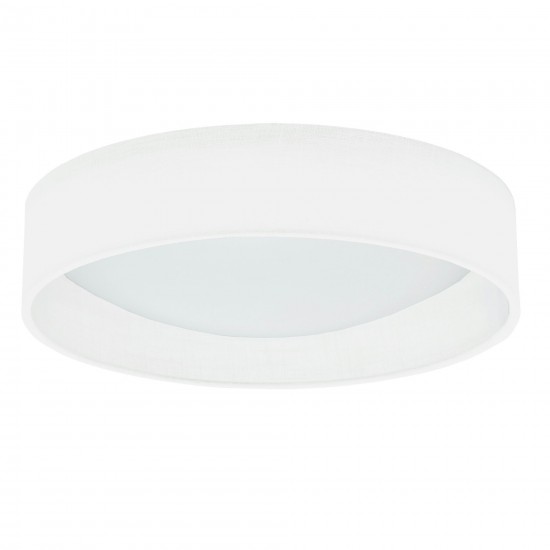 LED Flush Mount, Satin Chrome Finish, Eggshell Shade, CFLD-1522-198F