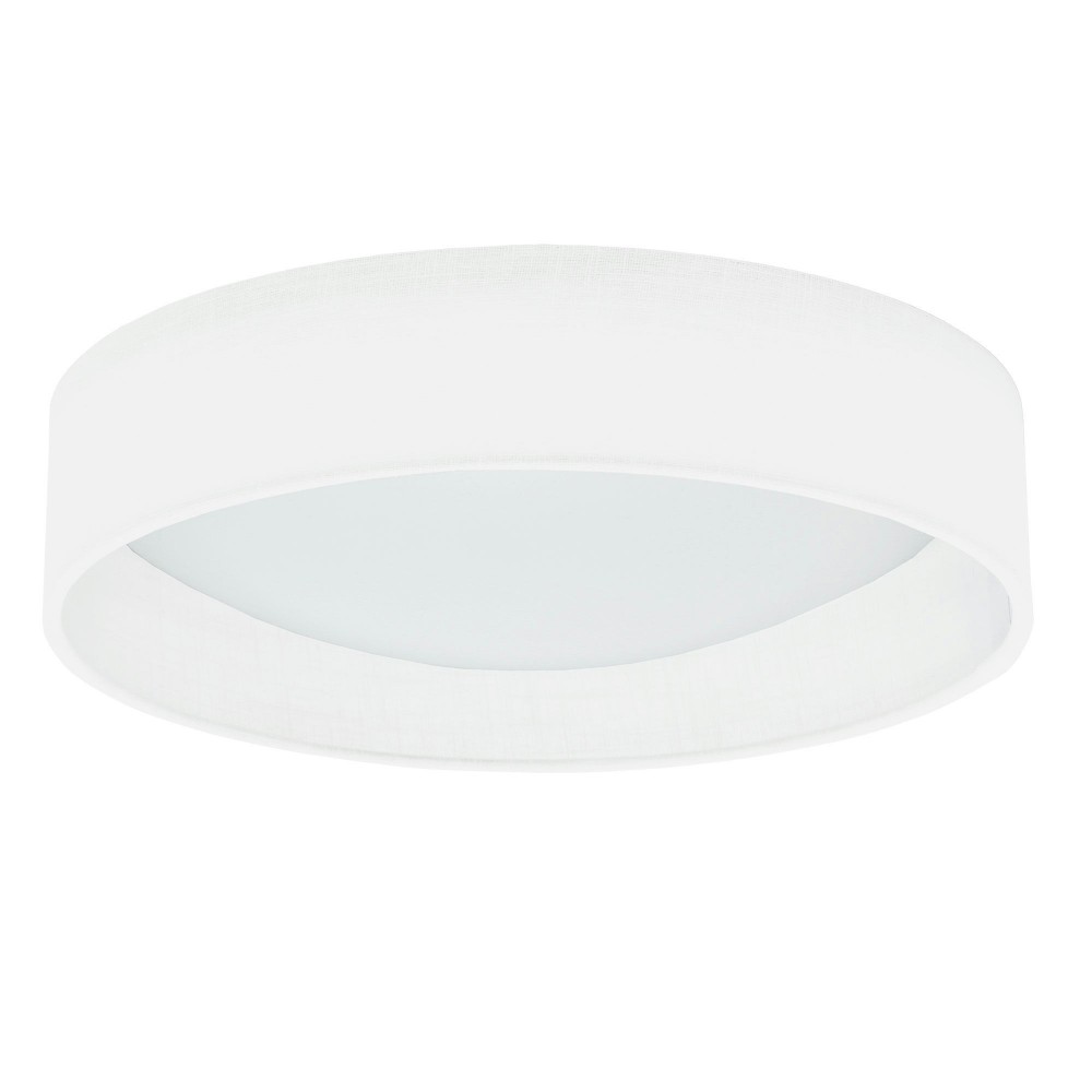 LED Flush Mount, Satin Chrome Finish, Eggshell Shade, CFLD-1522-198F