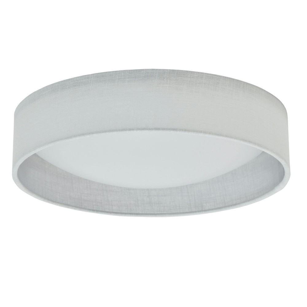 LED Flush Mount, Satin Chrome Finish, White Shade, CFLD-1522-2400