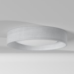 LED Flush Mount, Satin Chrome Finish, White Shade, CFLD-1522-2400