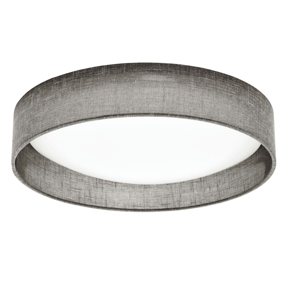 LED Flush Mount, Satin Chrome Finish, Grey Shade, CFLD-1522-2423