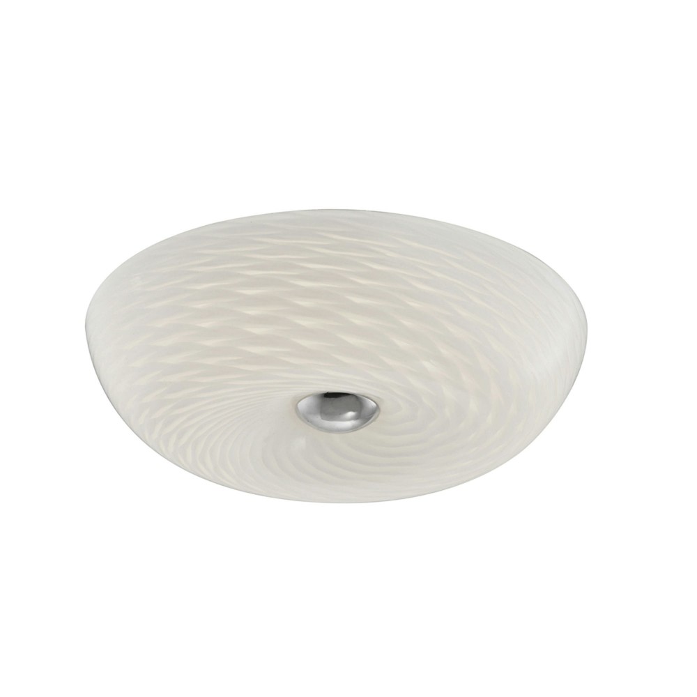 LED Flush Mount with Mackerel Glass