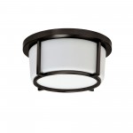 LED Flush Mount, Bronze Finish