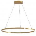 63W Chandelier, Aged Brass with White Acrylic Diffuser