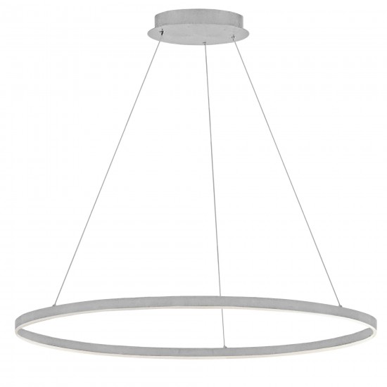 63W Silver Chandelier with White Acrylic Diffuser