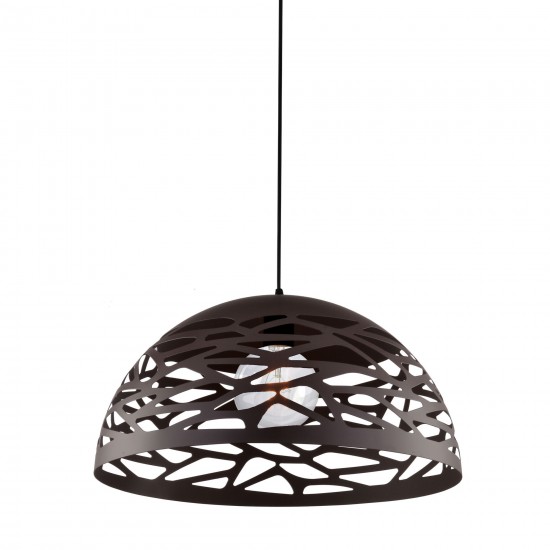 Coral Pendant, Matte Black Finish, COR-161P-BK