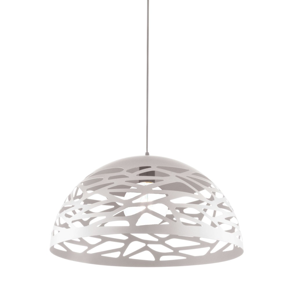 Coral Pendant, Matte White Finish, COR-161P-WH