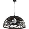 Coral Pendant, Matte Black Finish, COR-201P-BK