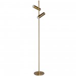 12W Floor Lamp, Aged Brass with Frosted Acrylic Diffuser