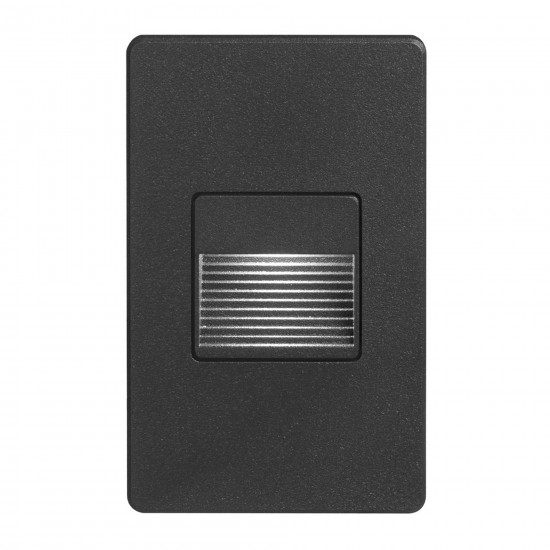 Black Rectangle Indoor/Out 3W Wall LED Light