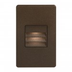 Bronze Rectangle In/Outdoor 3W Wall LED Light with Louver