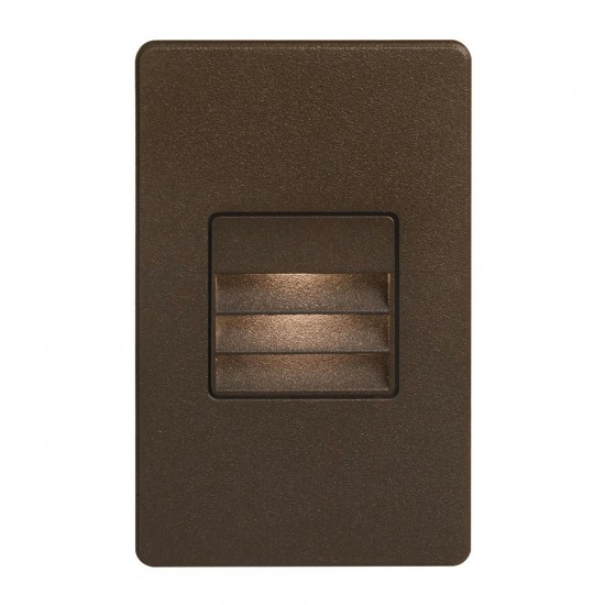 Bronze Rectangle In/Outdoor 3W Wall LED Light with Louver