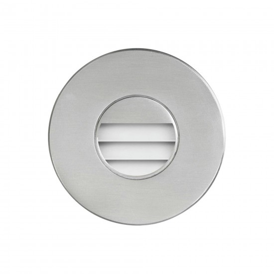 3.3W IP65 Brushed Aluminum Wall ED Light with Louver.