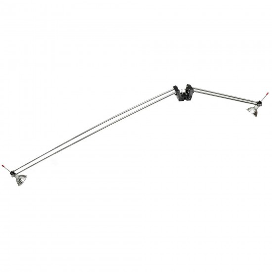 Telescopic Display Light, C/w Transformer, Black / Chrome