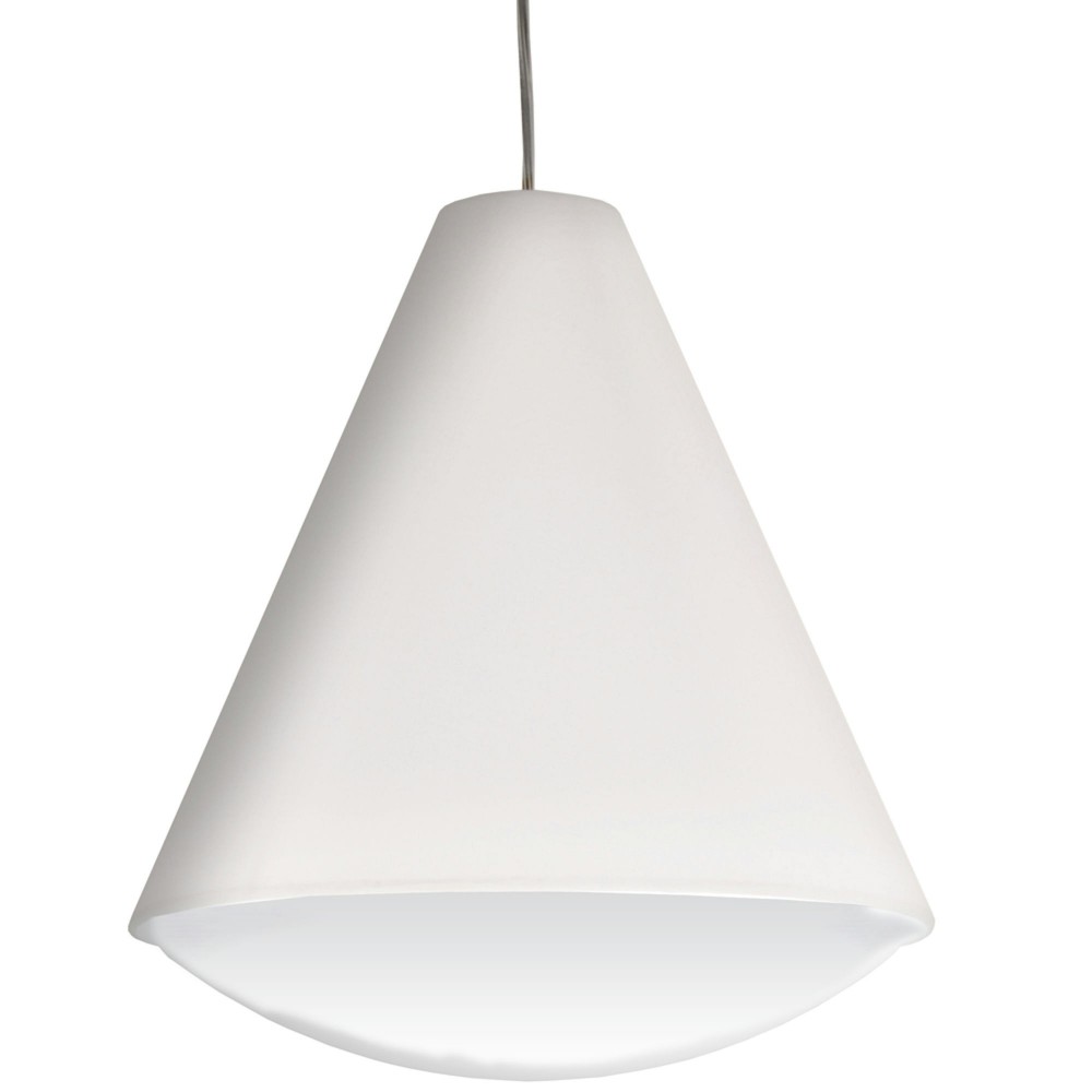 LED Pendant Empire Shade, White