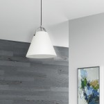 1 Light Emperor Pendant Polished Chrome with Off White Shade