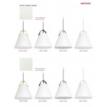 1 Light Emperor Pendant Aged Brass with White Shade