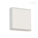 15W LED Wall Sconce, Matte White with Frosted Acrylic Diffuser