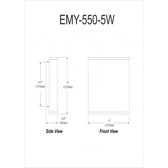 15W LED Wall Sconce, Matte White with Frosted Acrylic Diffuser