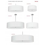 3 Light Helena Flush Mount Polished Chrome White with White Diffuser