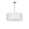 4 Light Helena Pendant Polished Chrome White w/ White Diffuser, HEL-224P-PC-WH