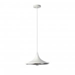 Helsinki Pendant, Matte White / Silver, HKI-141P-WH