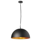 Helsinki Pendant, Matte Black / Gold, HKI-201LP-BK