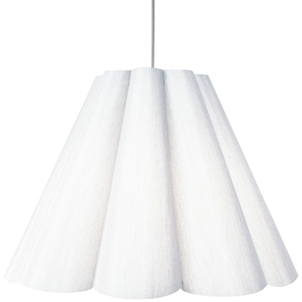 4 Light Kendra Pendant Milano White, Large Polished Chrome