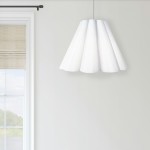 4 Light Kendra Pendant Milano White, Large Polished Chrome