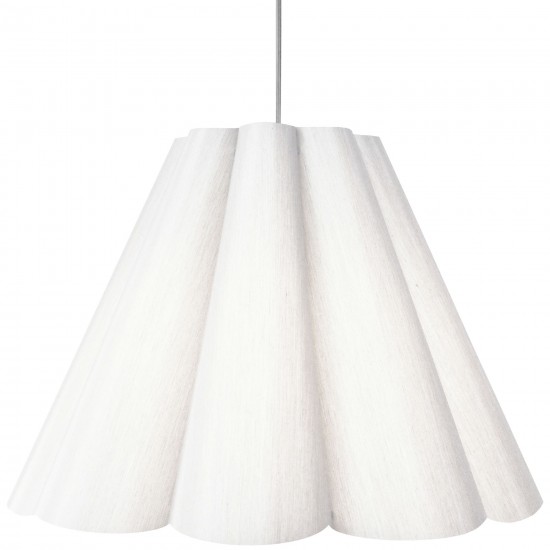 4 Light Kendra Pendant JTone White, Large Polished Chrome