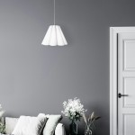 4 Light Kendra Pendant Milano White, Small Polished Chrome