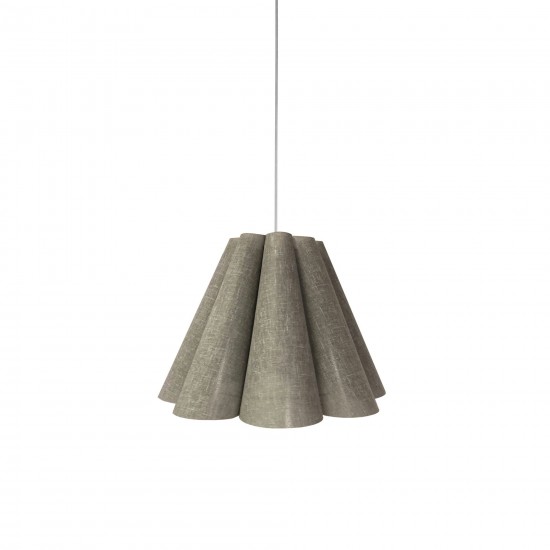 4 Light Kendra Pendant Milano Grey, Small Polished Chrome