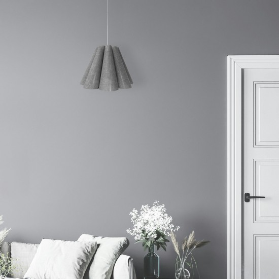 4 Light Kendra Pendant Milano Grey, Small Polished Chrome