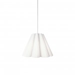 4 Light Kendra Pendant JTone White, Small Polished Chrome