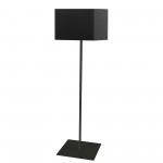 1LT Slope Floor Lamp, Black Shade, Black