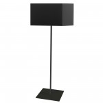 1 Light Square Floor Lamp w/ Black Shade