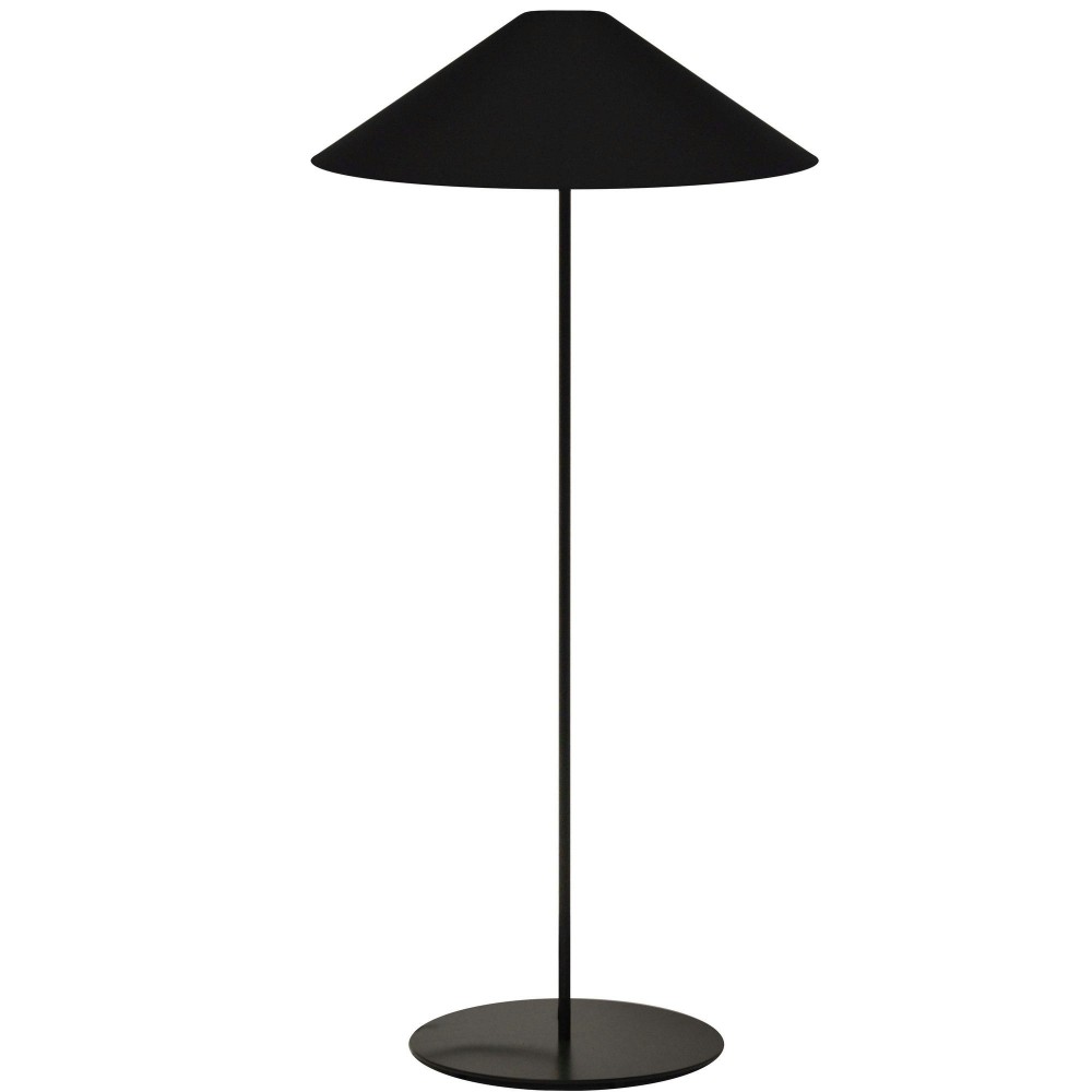 1 Light Trapezoid Floor Lamp w/ Black Shade 1 Light Trapezoid Floor Lamp w/ Black Shade